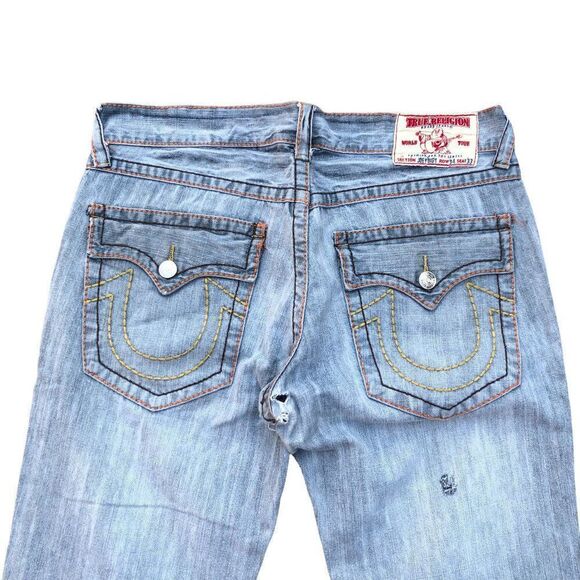 True Religion Jeans Size 34 JOEY BIG T Blue - Picture 12 of 16